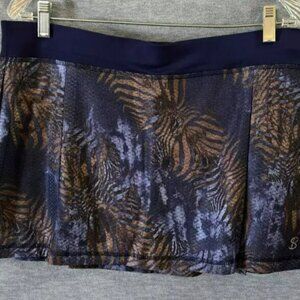NWT Sofibella Athletic Womens 13" Skort XL Navy Floral MADE IN THE USA